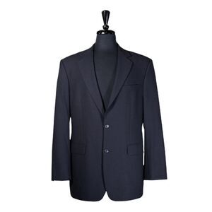 Brooks Brothers Mens Blazer Blue Wool Stretch 2 Button Jacket Sport Coat 38R